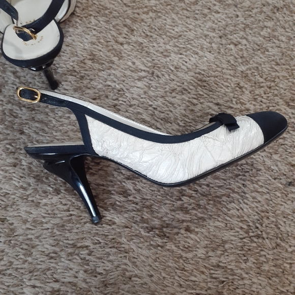 Authentic Chanel escarpins slingback shoes - Picture 3 of 13